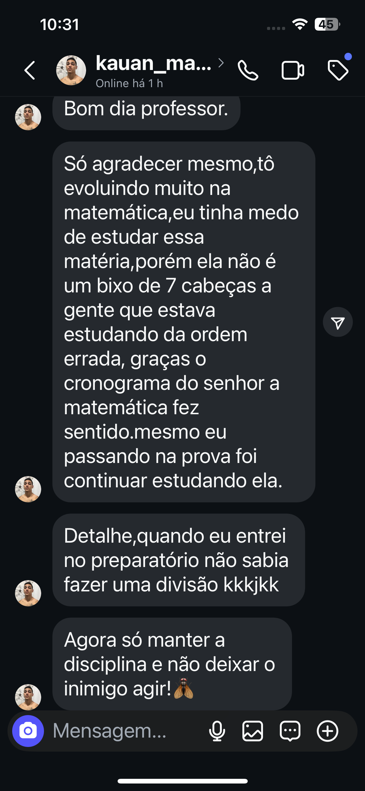 Depoimento real de aluno aprovado pelo Pratmat